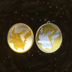 Pokemon - Pikachu Badge/Coin/Keychain/Pendant
