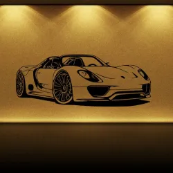 PORSCHE 918 SPYDER SVG / STL