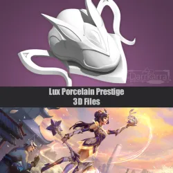 Prestige Porcelain Lux Accessories League of Legends 3D Files Cosplay