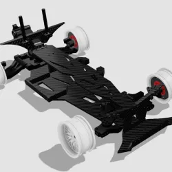 rc drift chassis with back motor