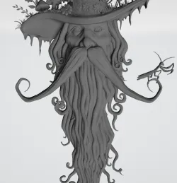 Rostro mago del bosque - forest wizard face
