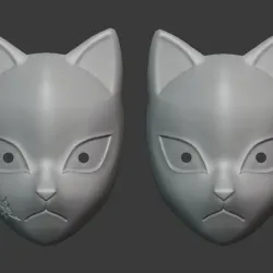 Sabito Mask ( Demon slayer \ Kimetsu no Yaiba ) 2 Versions