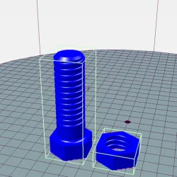 screw and nut M20