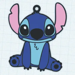 Seated Stitch keychain