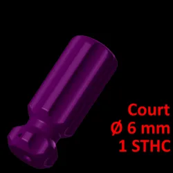 Short Screwdriver Handle Ø 6, 1 needle screw