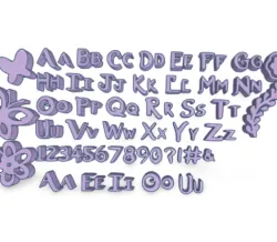 Stamp Set ABC Letters Alphabet Letters Numbers Alphabet Charm Alphabet Alphabet Letters Numbers