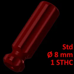 Standard Screwdriver Handle Ø 8, 1 needle screw