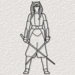 Star Wars Clone Wars Ashoka Tano Wall Art Star Wars Wall Decor