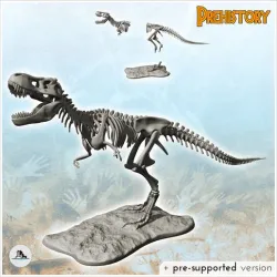 T-Rex dinosaur skeleton with open mouth (1) - High detailed Prehistoric animal HD Paleoart
