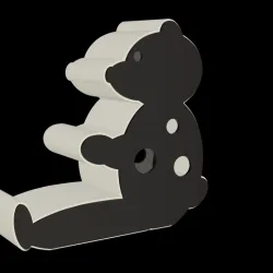 Teddy Bear Shape Phone Stand with Bank and Solid Bundle- Instant Download - No Supports Needed