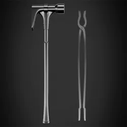 The Mandalorian Armorer Hammer and Tongs Tools for Cosplay