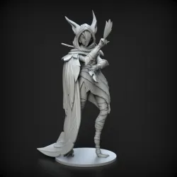 Xayah Base skin 3D skin model league of legends
