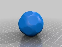 20 sided die w/o numbers