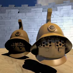 3D Model Ancient Gladiator Helmet 3D model