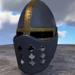 3D Model Crusader Helmet 3D model