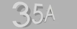 3D printable house number