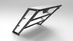 Adjustable folding stairs