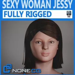 Adult Female Jessy Rigged 3D model