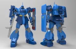 AMS-119 Geara Doga Low-poly  3D model