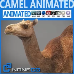 Animated Camel 3D model