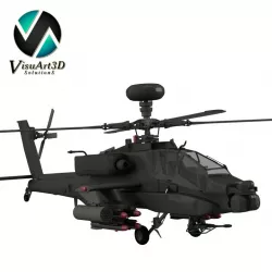 Apache AH64 Helicopter 3D model