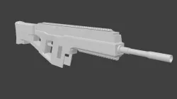 AR gun Low-poly  3D model