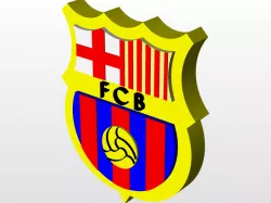 Barcelona 3D Logo