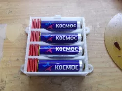 Battery box with printed spring