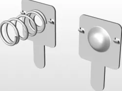 Battery spring plates