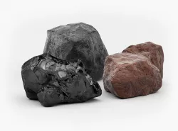 Black coal  Brown coal Anthracite Low-poly  3D model