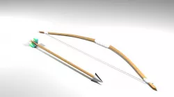 Bow and Arrow - Selfbow 3D model