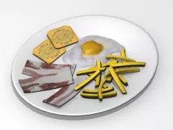 Breakfast 3D model
