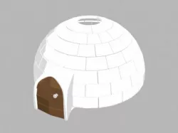 Cartoon Iglo 3D model