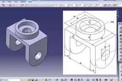 CATIA V5 - Basic Part Design tutorial Exercise 1| beginners | cadtech mahi