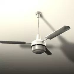 Ceiling fan Low-poly  3D model