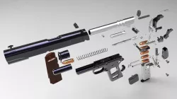 Colt 1911 A1 Goverment Pistol 3D model
