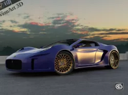 Concept Custom SuperSport Car 4 3D model