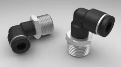 CONECTOR COTOVELO PARA TUBO 6MM (MACHO BSP 3/8-19)