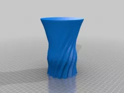 Curved Flower Vase (repaired)