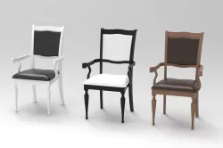 Dining arm chair ( Rubber wood )