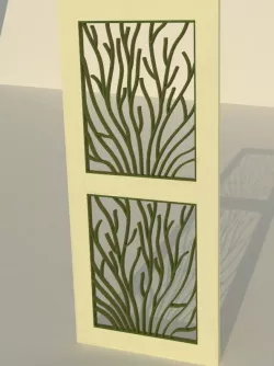 Door With Trellis 3D model