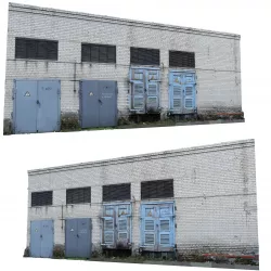 Electrical station wall scan 28 Low-poly  3D model