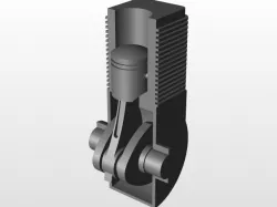 engine with assembly