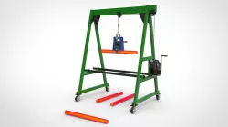 GANTRY CRANE WITH GRIPPER