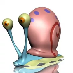 Gary the snail Low-poly  3D model