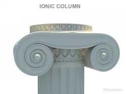 Greek Column Ionic 3D model