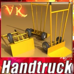 Hand Truck High Res Textures 3D model