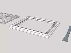 Hanging Photoframe 9x11cm (verticalXhorizontal)