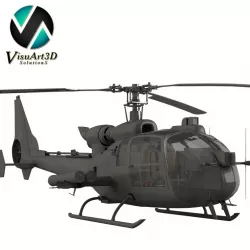 Helicopter Gazelle Warrior 3D model