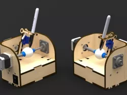 Laser Cut Sphere-o-bot